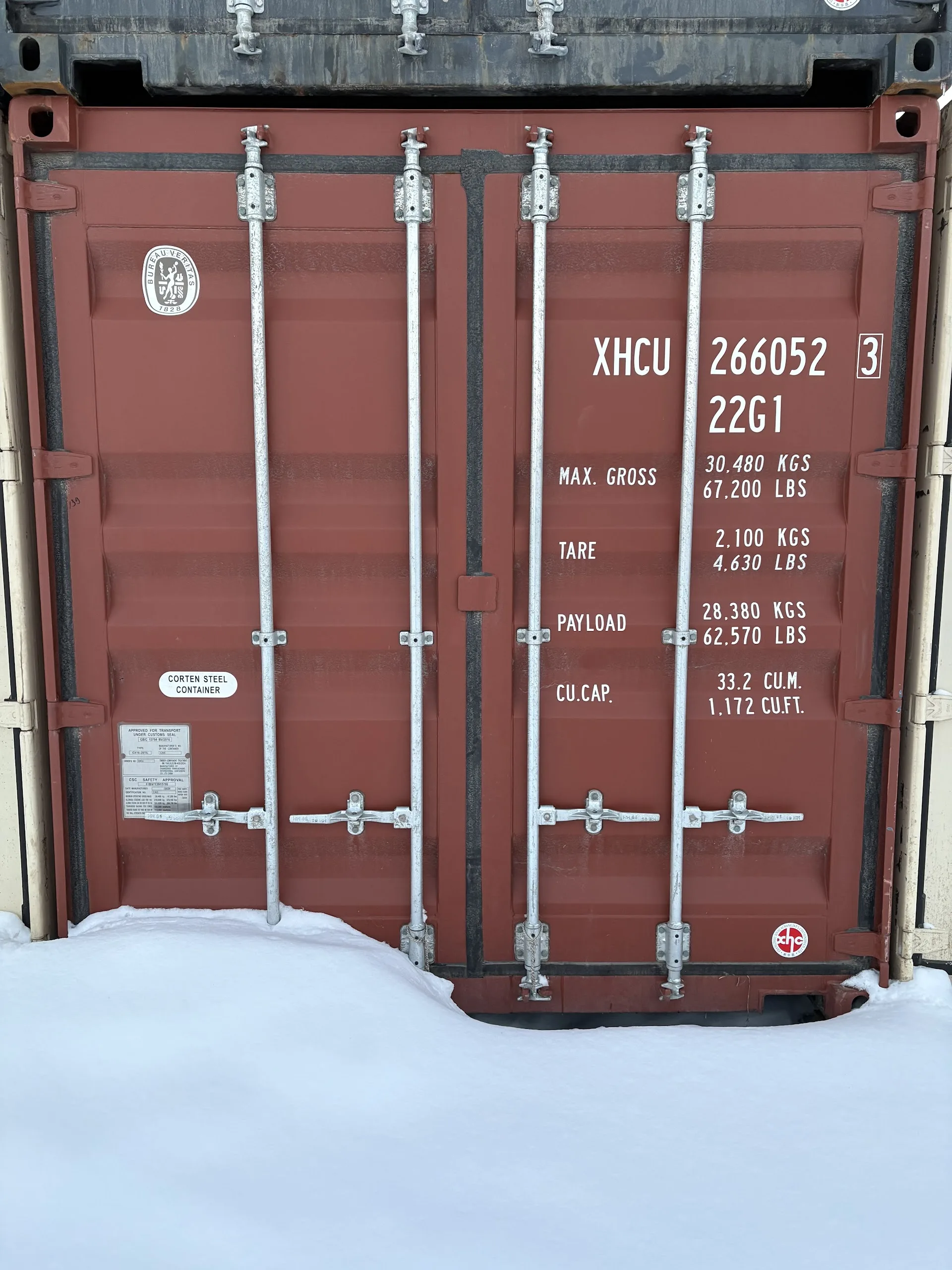 Контейнер 20 футов новый (XHCU2660523)